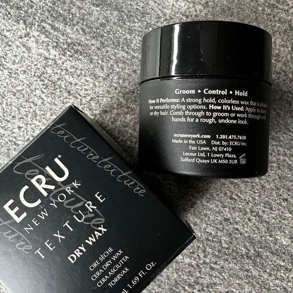 NEW ECRU New York Paraben free Texture Dry Wax for Men Matte finish 1.69 oz - Picture 4 of 11